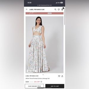 Size M Lehenga Dress - Label Priyanka Kar.